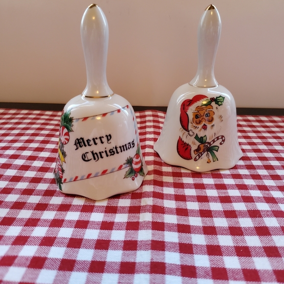 Brinn's Porcelain Christmas Bells - Picture 2 of 9